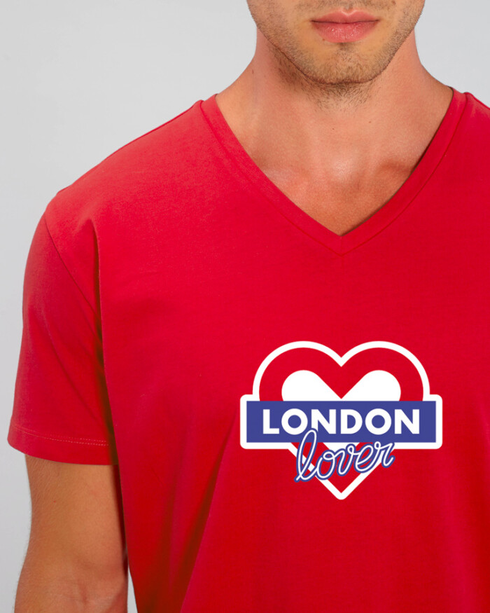 T-shirt-homme-v-rouge-london-love