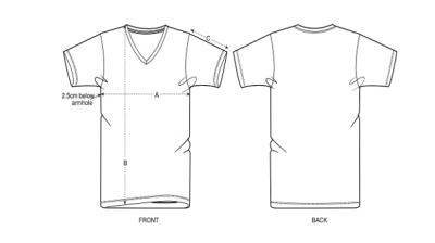 taille-tshirt-homme-col-v